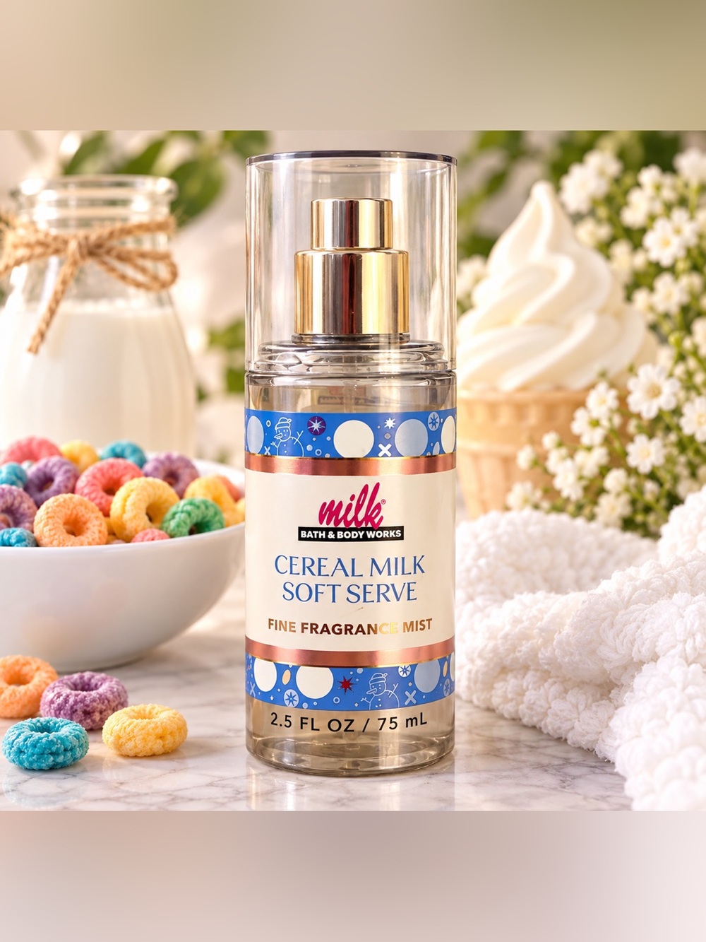 Bath & Body Works x Milk Bar Cereal Milk Soft Serve Fine Fragrance Mist 2.5 oz